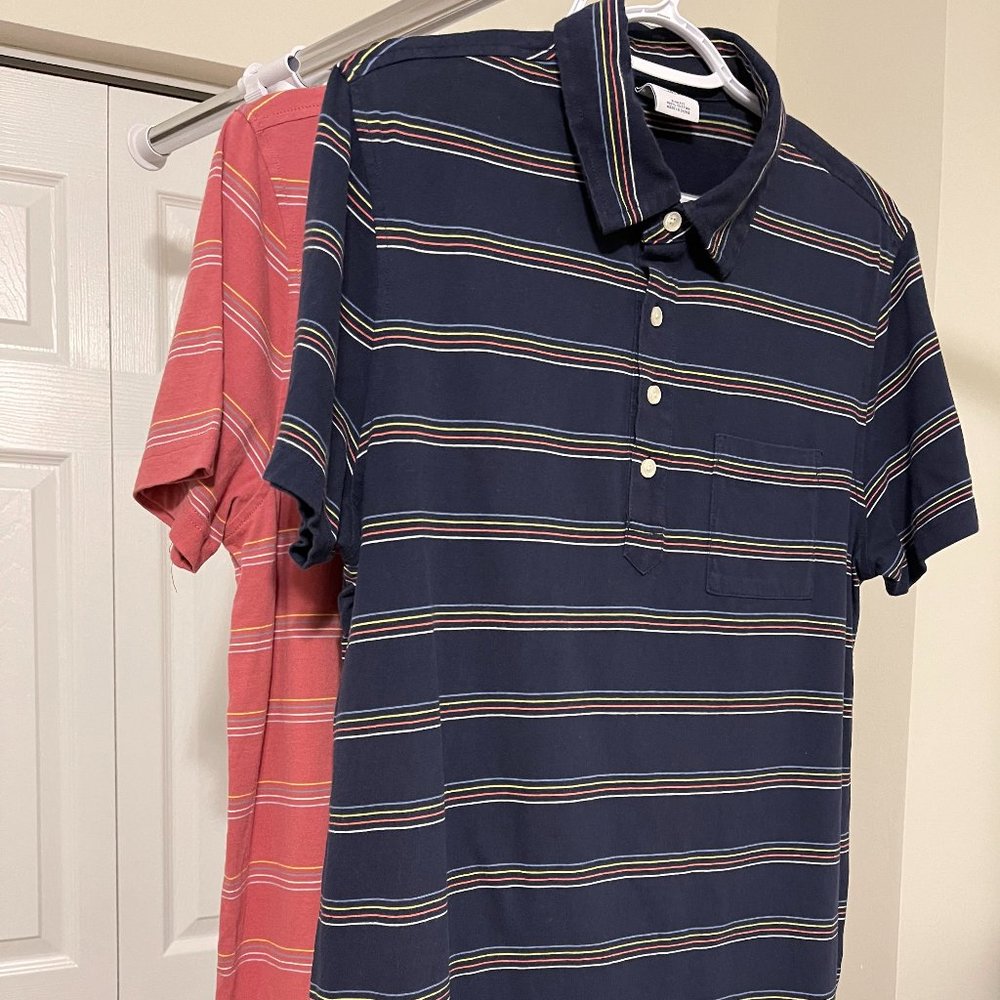A Set of 2 Preloved Men’s Brooks Brothers Slim Fit Polo Shirts – BOTH LARGE